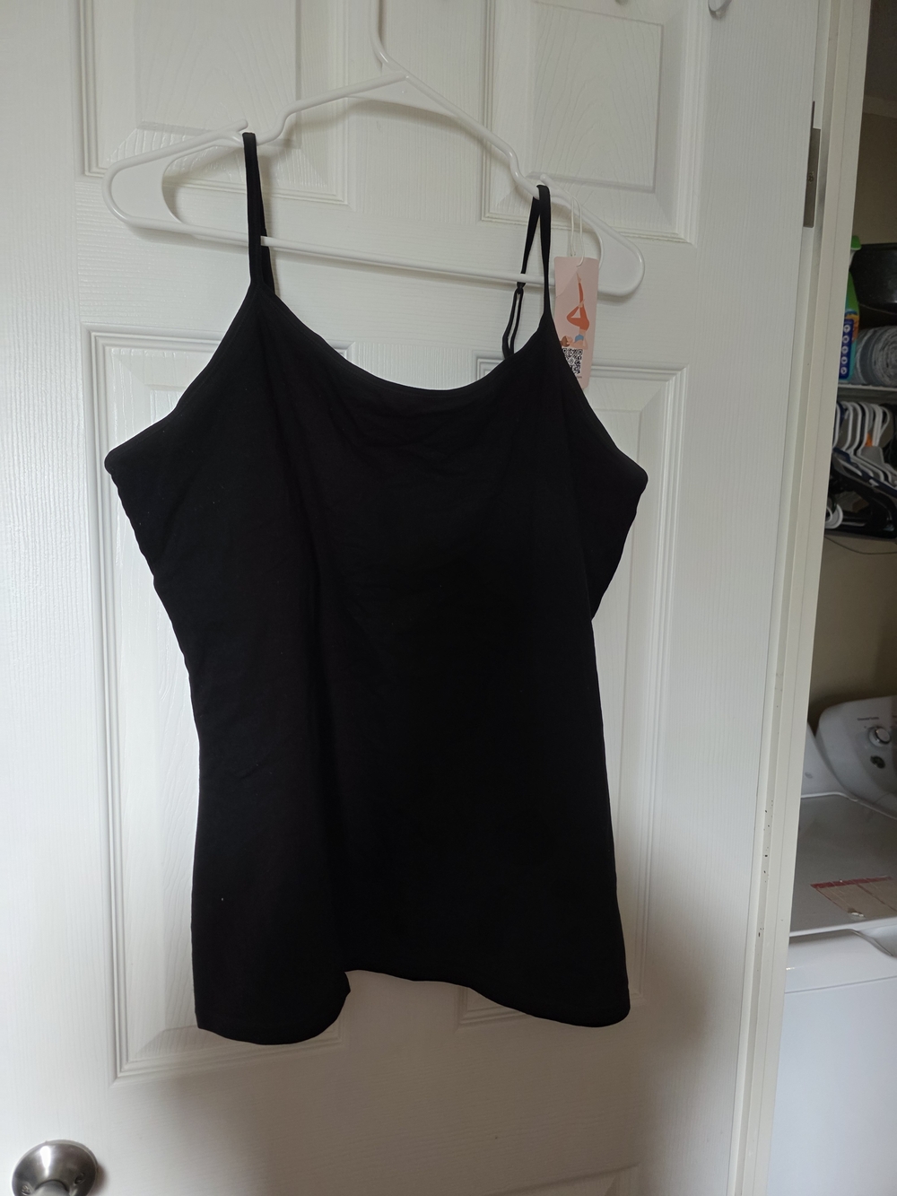 Black Spaghetti Strap Women's Tank Top